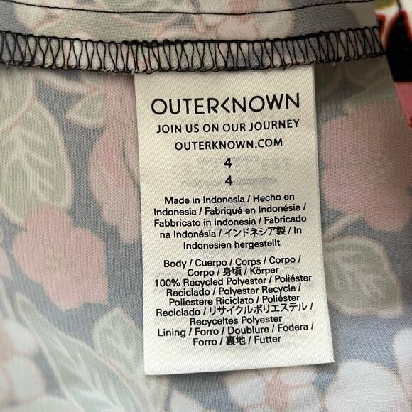 Outerknown Bailey Dress Floral Size 4 - Picture 7 of 7